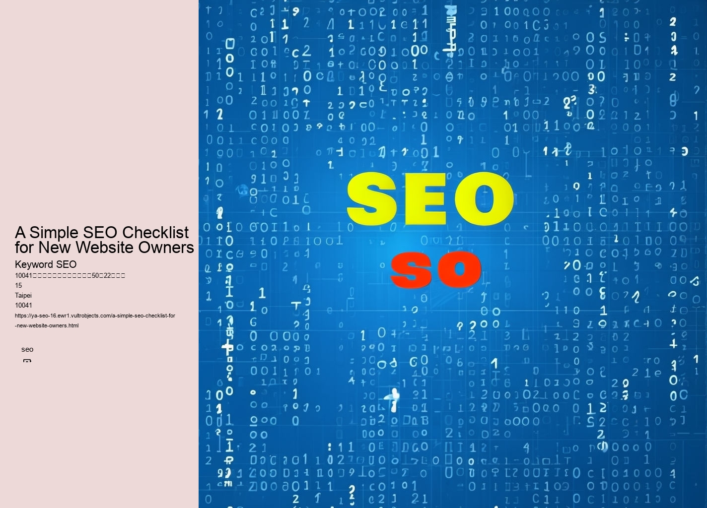 A Simple SEO Checklist for New Website Owners